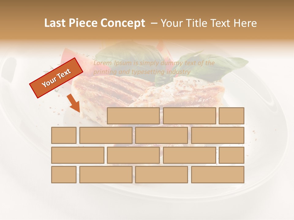 Lunch Fillet Grill PowerPoint Template