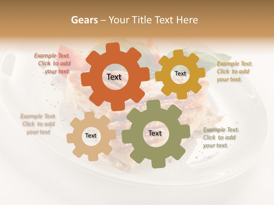 Lunch Fillet Grill PowerPoint Template