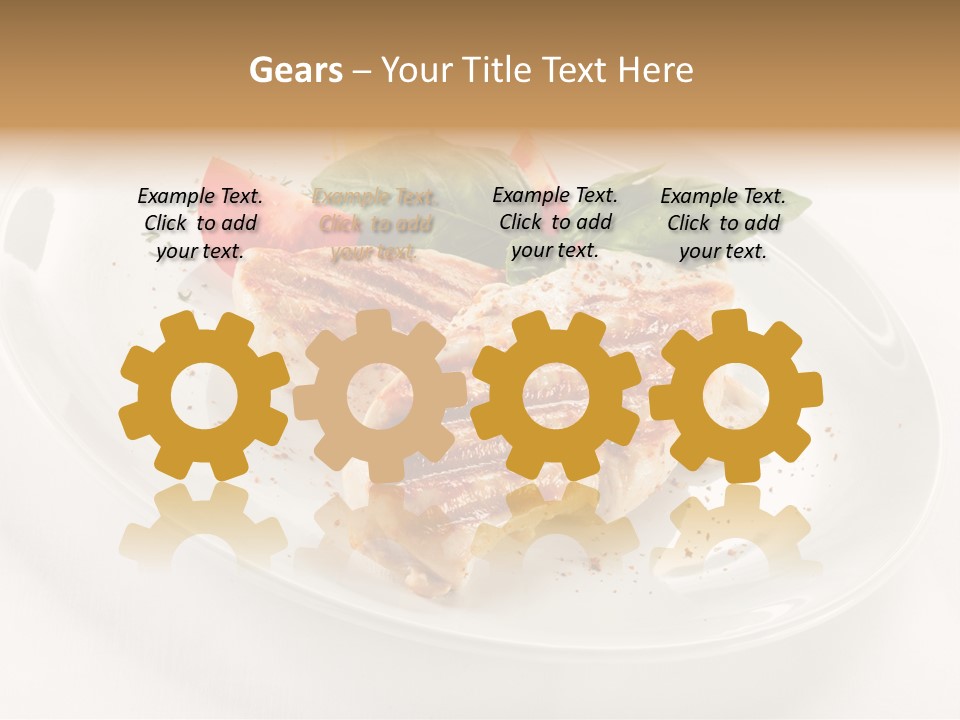 Lunch Fillet Grill PowerPoint Template
