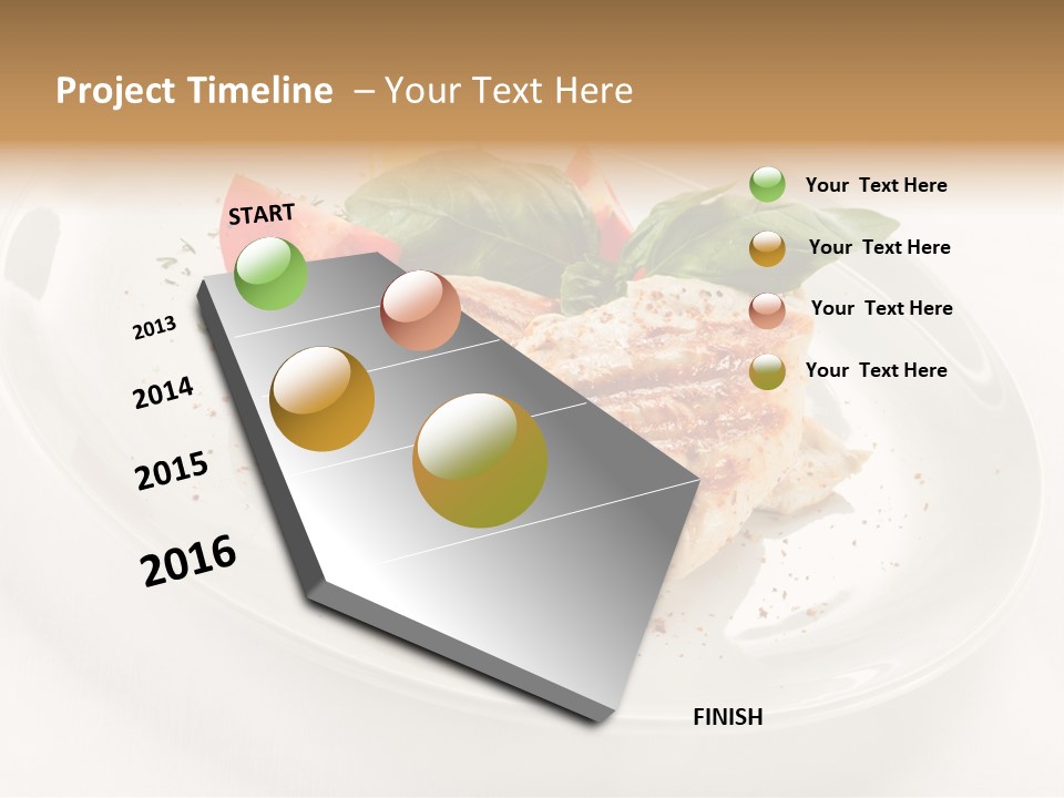 Lunch Fillet Grill PowerPoint Template