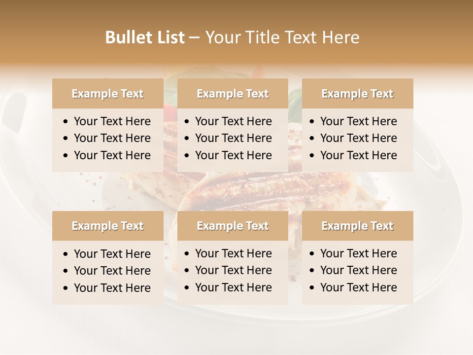 Lunch Fillet Grill PowerPoint Template