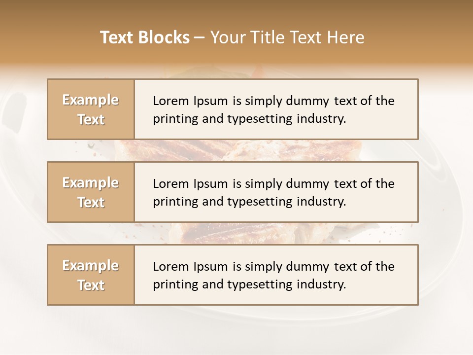Lunch Fillet Grill PowerPoint Template