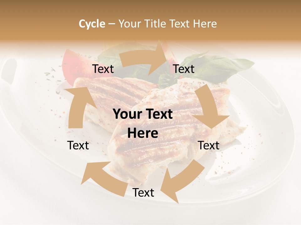 Lunch Fillet Grill PowerPoint Template