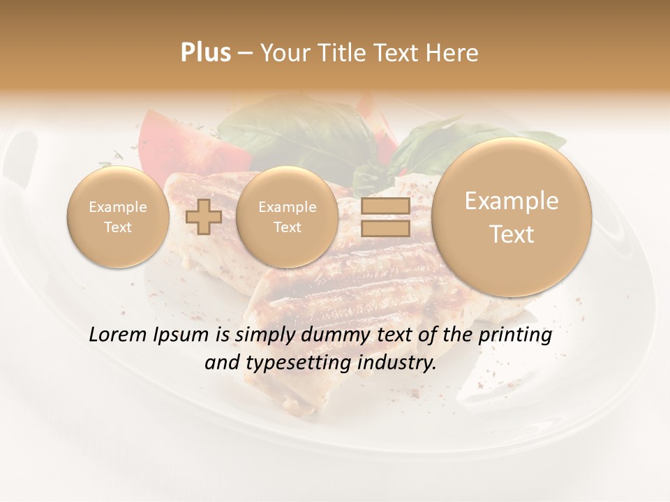 Lunch Fillet Grill PowerPoint Template