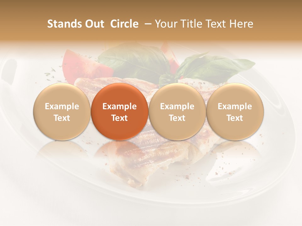 Lunch Fillet Grill PowerPoint Template