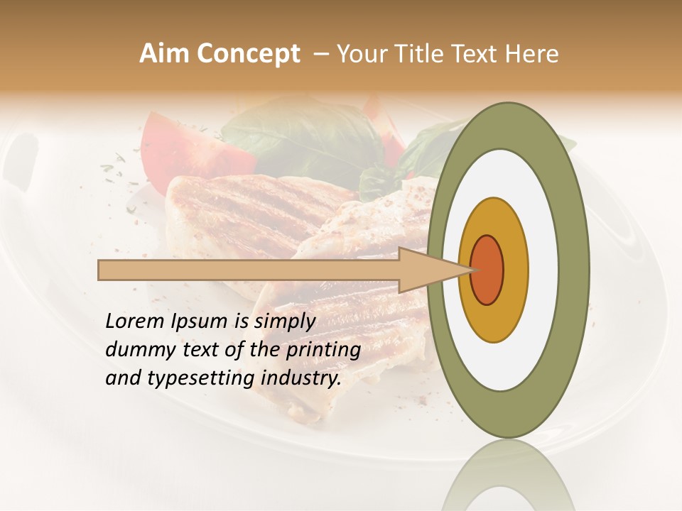 Lunch Fillet Grill PowerPoint Template
