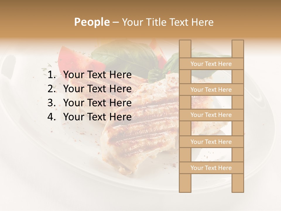 Lunch Fillet Grill PowerPoint Template