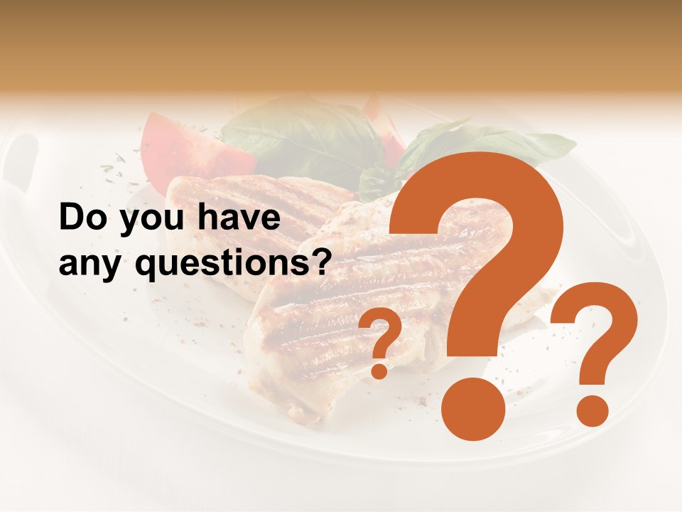 Lunch Fillet Grill PowerPoint Template