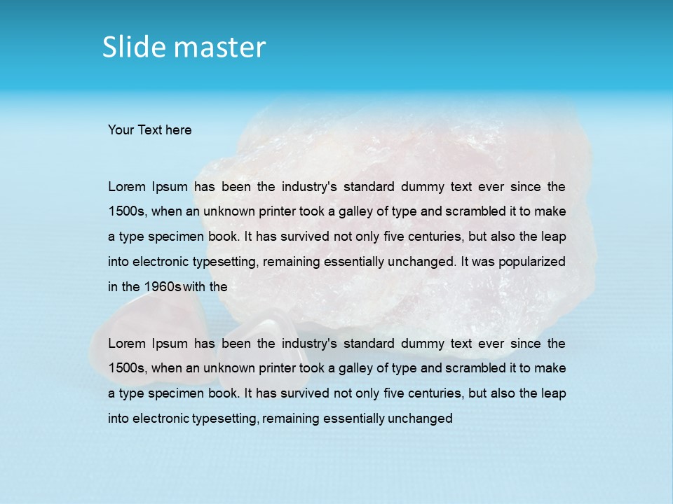 Crystal Wellness Pink PowerPoint Template