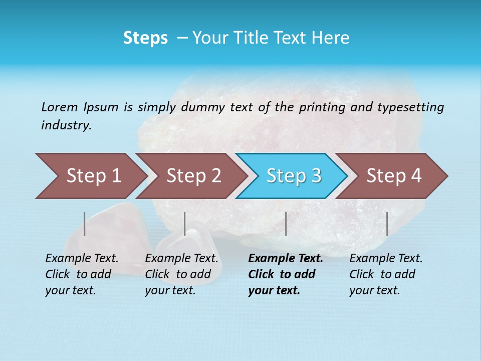 Crystal Wellness Pink PowerPoint Template