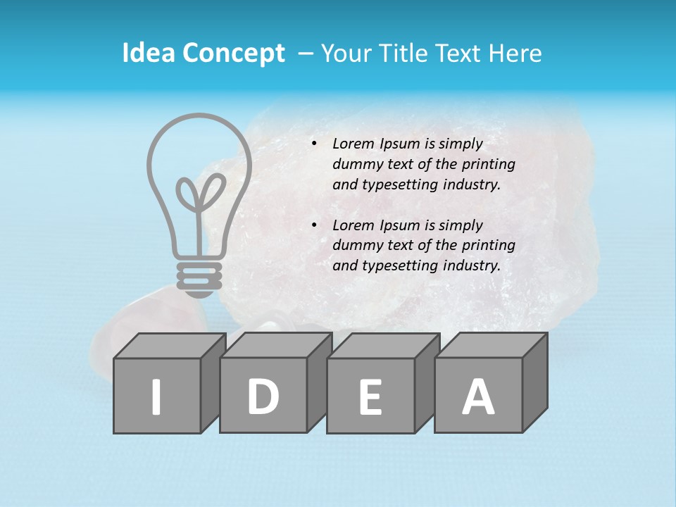 Crystal Wellness Pink PowerPoint Template