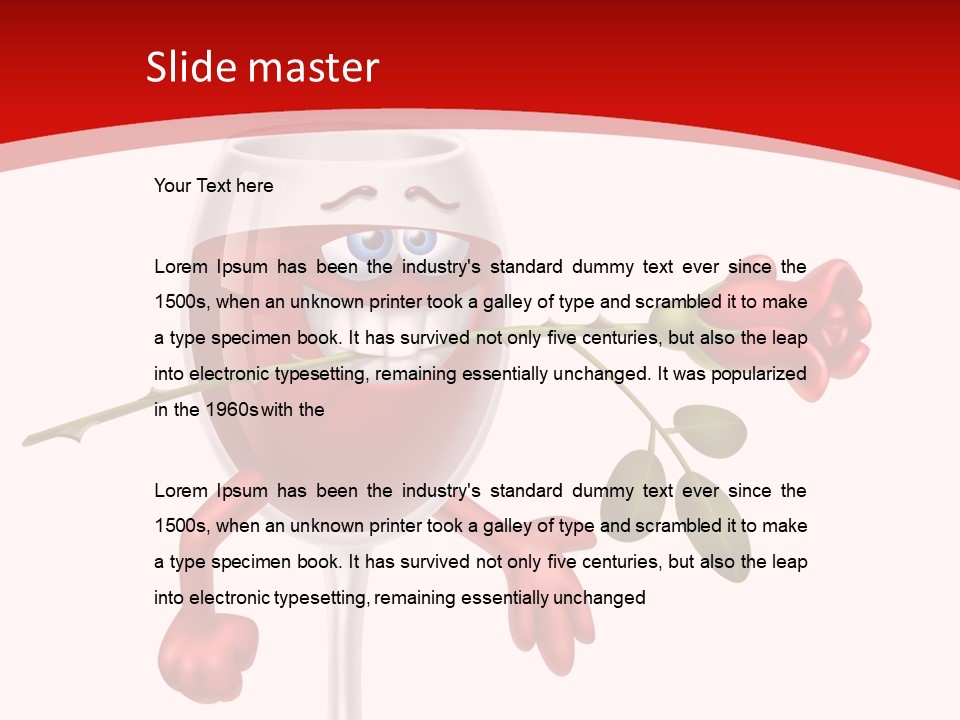 Romantic Wine Gift PowerPoint Template