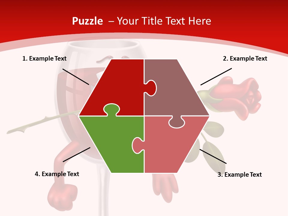 Romantic Wine Gift PowerPoint Template