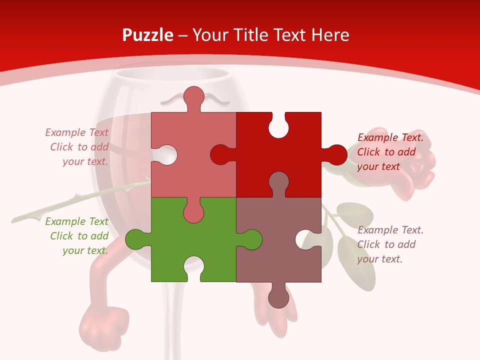 Romantic Wine Gift PowerPoint Template