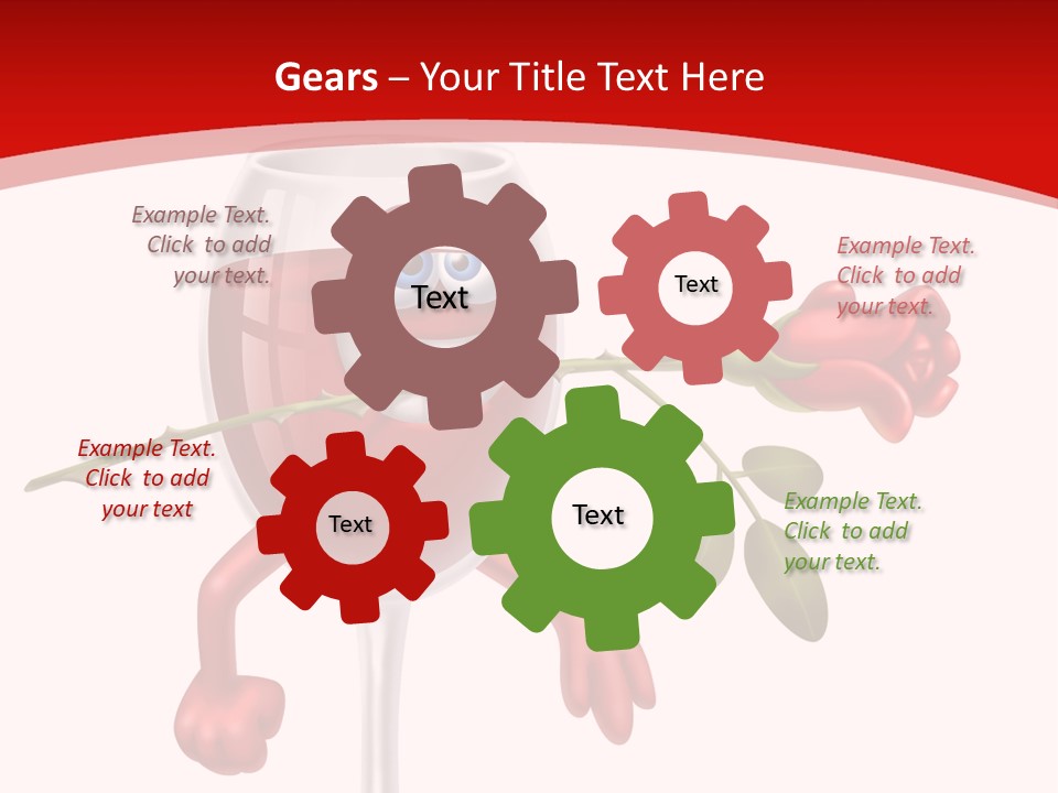 Romantic Wine Gift PowerPoint Template