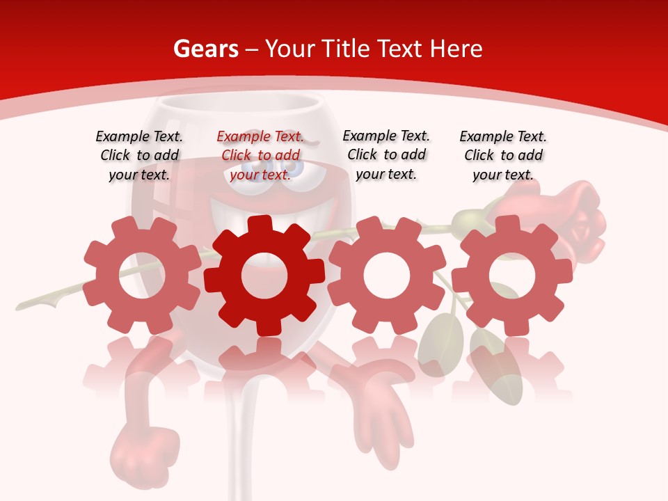 Romantic Wine Gift PowerPoint Template