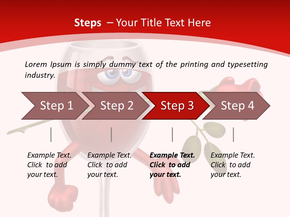 Romantic Wine Gift PowerPoint Template