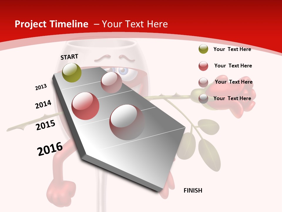 Romantic Wine Gift PowerPoint Template