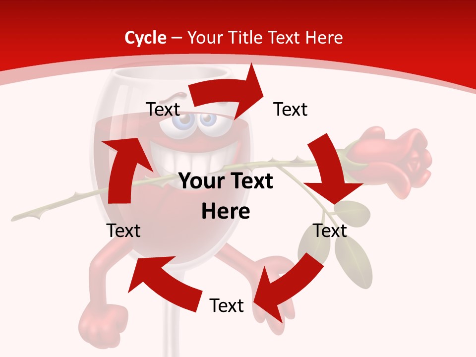 Romantic Wine Gift PowerPoint Template