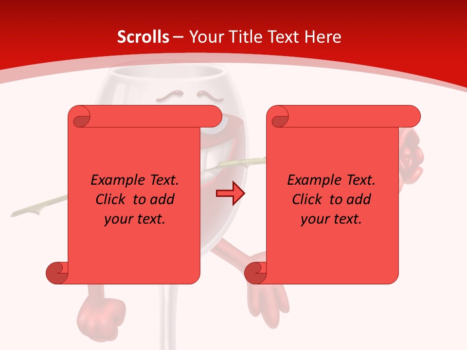 Romantic Wine Gift PowerPoint Template