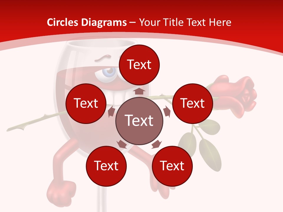 Romantic Wine Gift PowerPoint Template