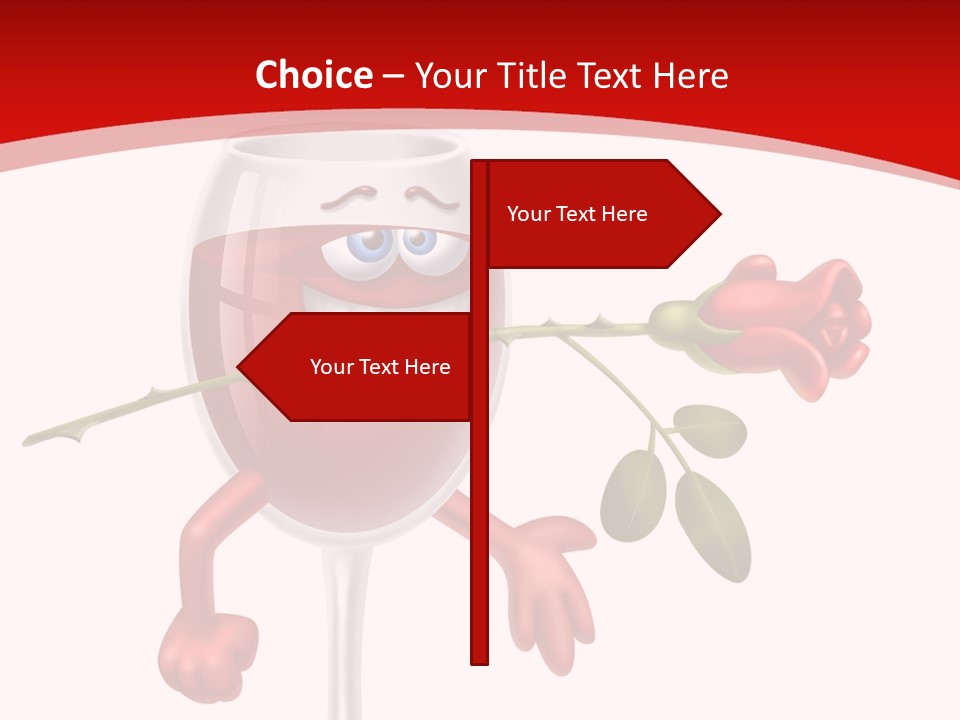 Romantic Wine Gift PowerPoint Template