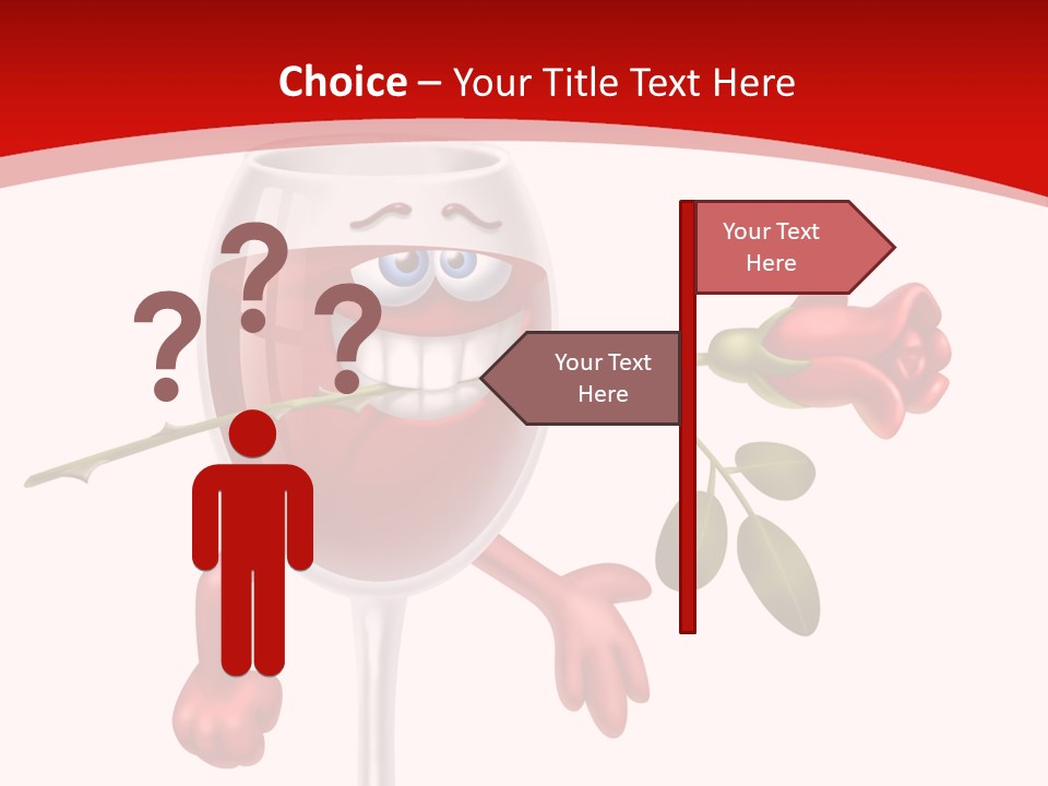 Romantic Wine Gift PowerPoint Template