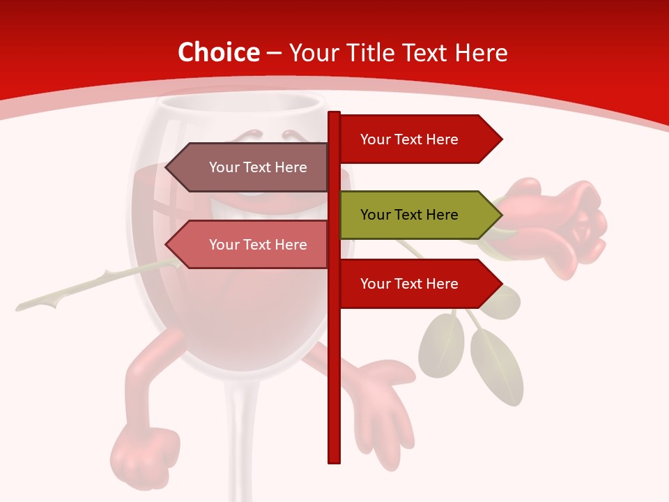 Romantic Wine Gift PowerPoint Template