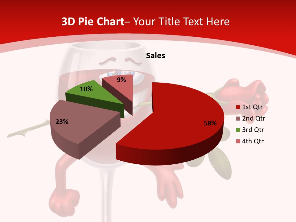 Romantic Wine Gift PowerPoint Template