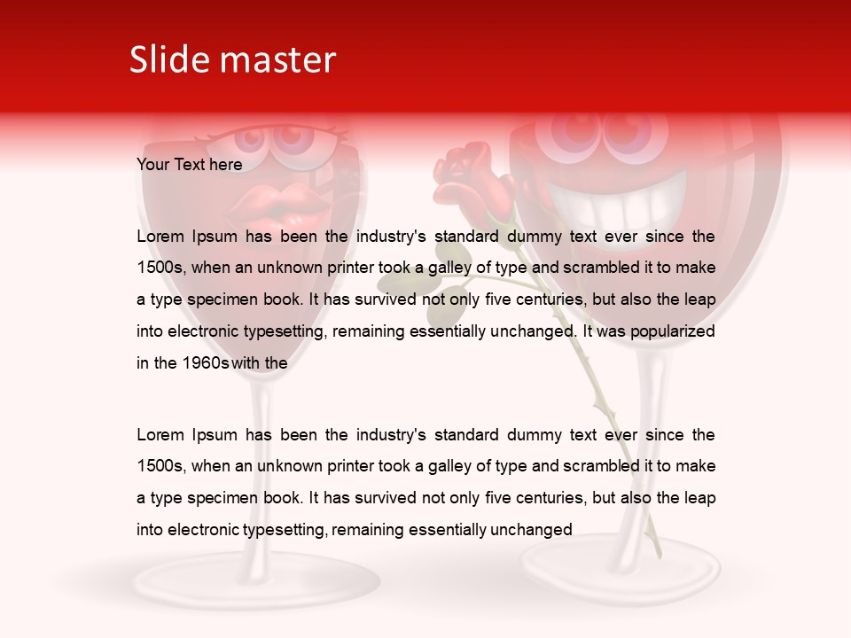 Wine Bridegroom Male PowerPoint Template