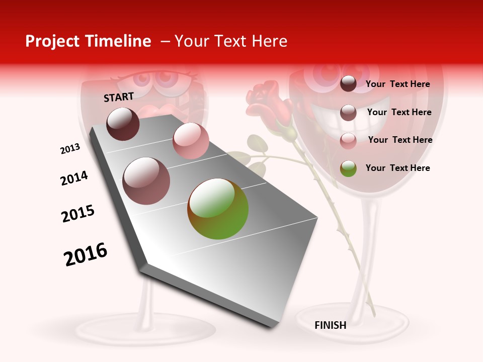 Wine Bridegroom Male PowerPoint Template