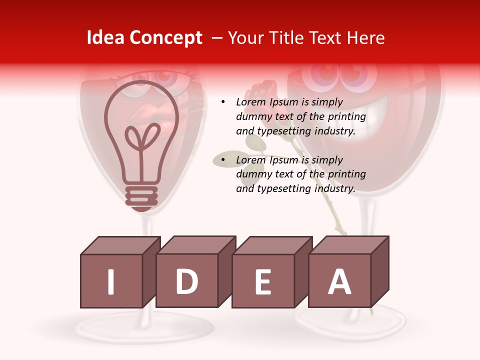 Wine Bridegroom Male PowerPoint Template