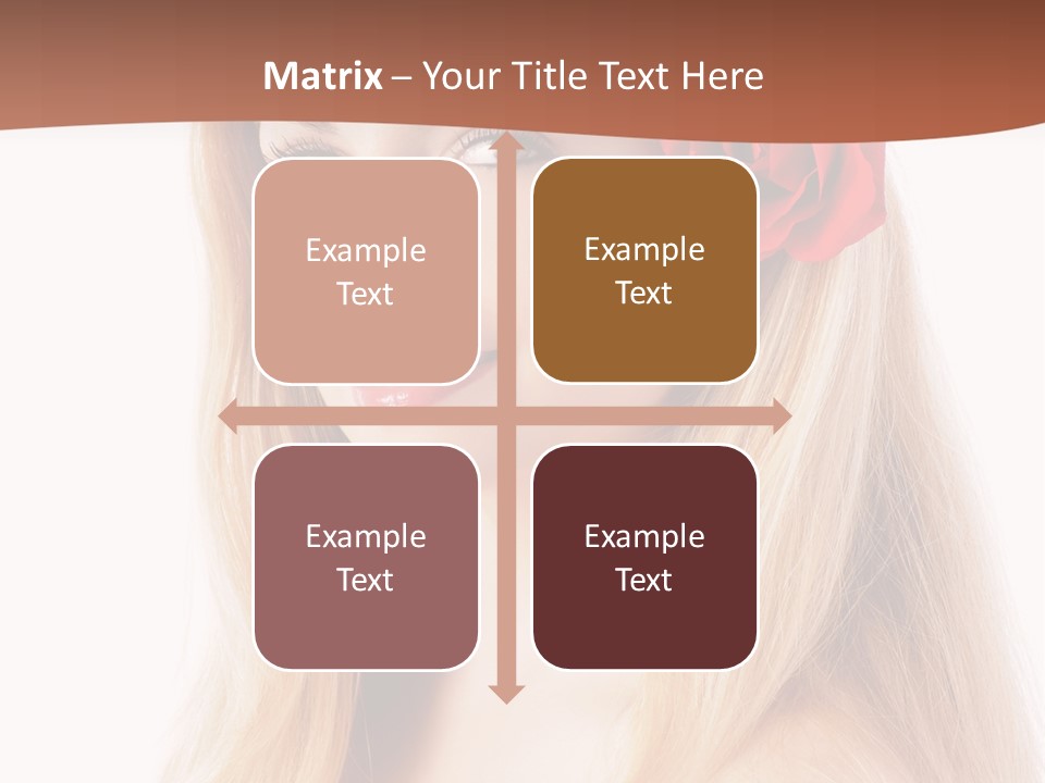 Blond Long Model PowerPoint Template