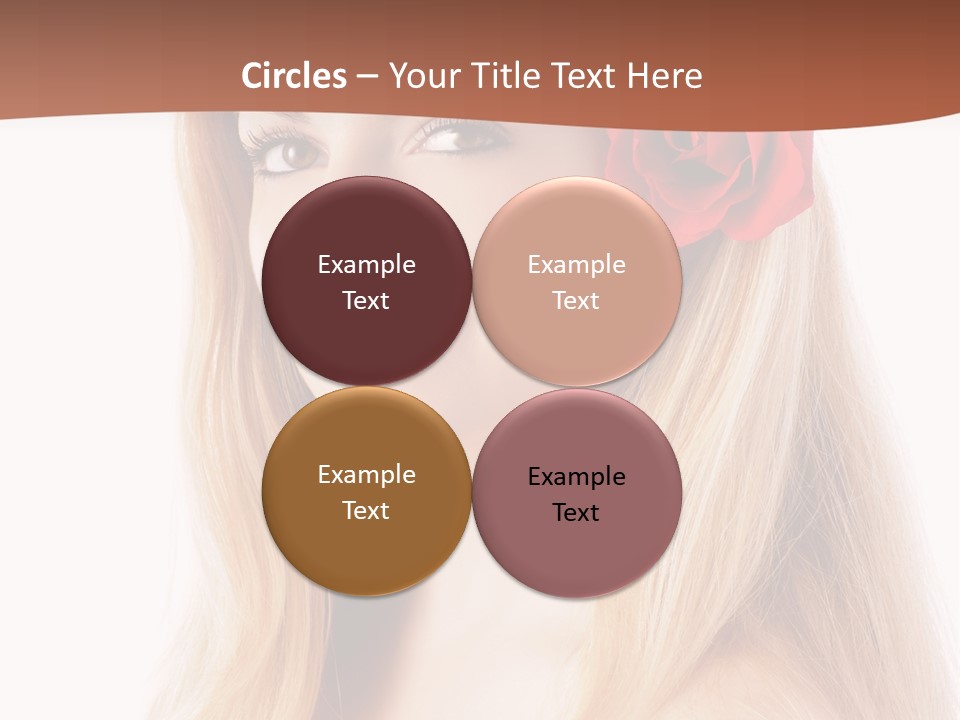 Blond Long Model PowerPoint Template