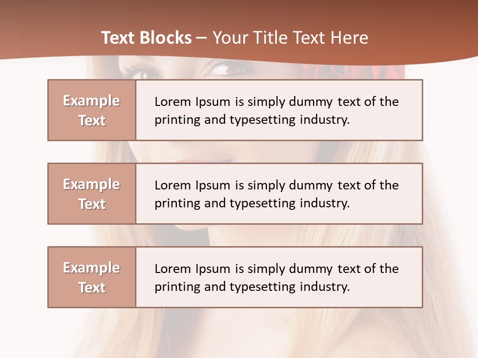 Blond Long Model PowerPoint Template