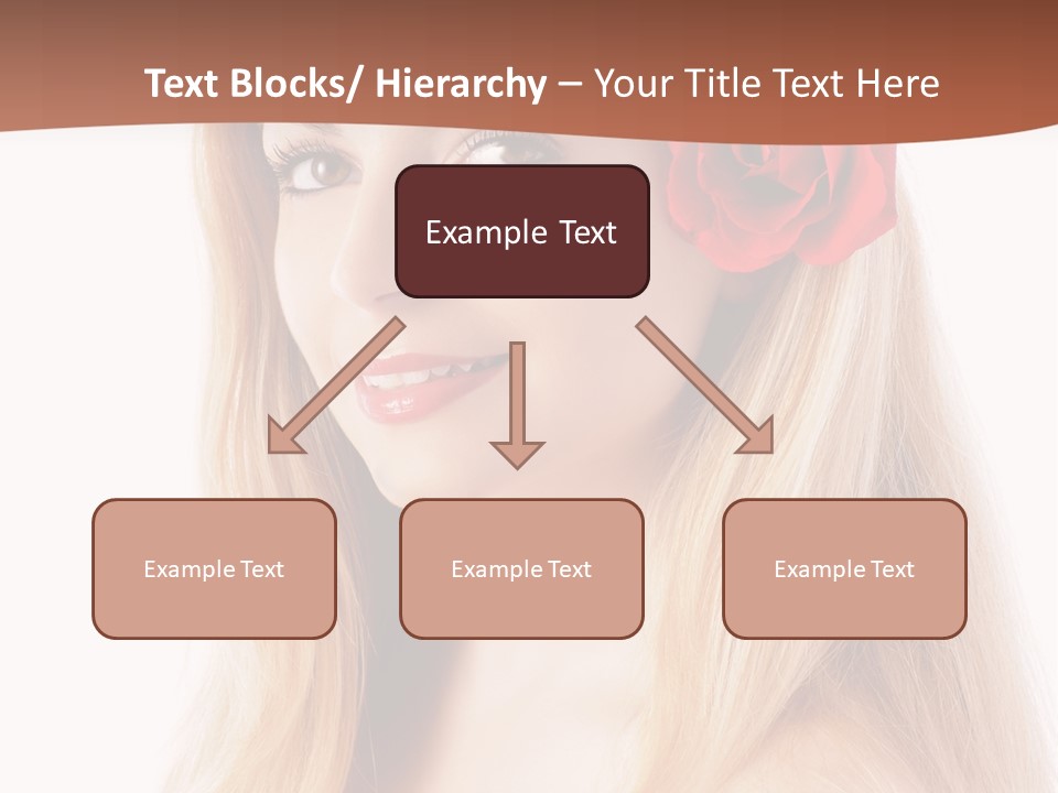 Blond Long Model PowerPoint Template