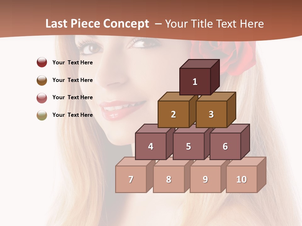 Blond Long Model PowerPoint Template