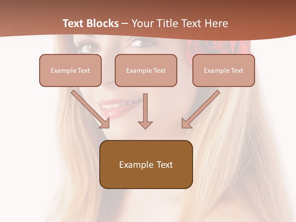 Blond Long Model PowerPoint Template