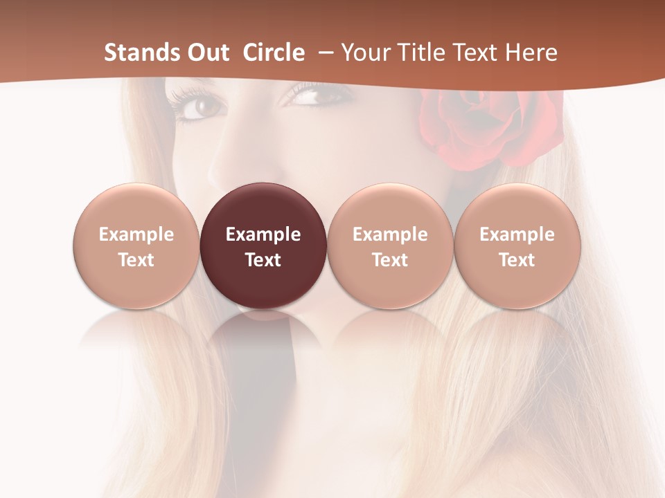 Blond Long Model PowerPoint Template