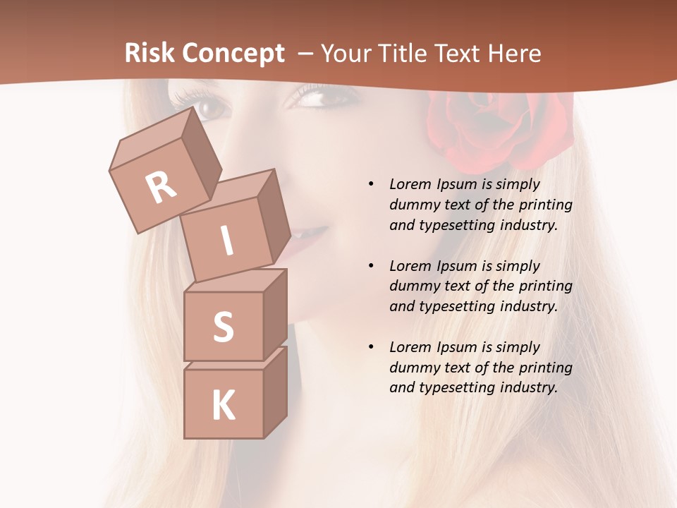 Blond Long Model PowerPoint Template