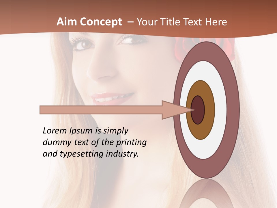 Blond Long Model PowerPoint Template