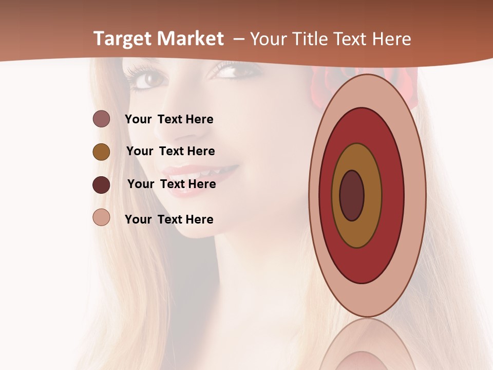 Blond Long Model PowerPoint Template
