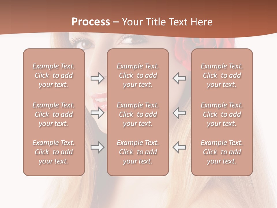 Blond Long Model PowerPoint Template