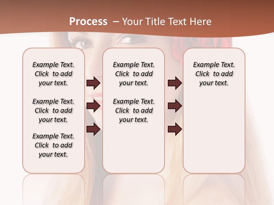 Blond Long Model PowerPoint Template
