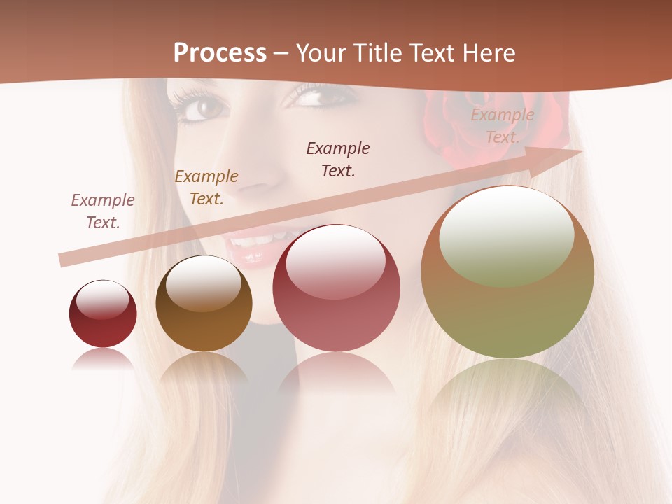 Blond Long Model PowerPoint Template