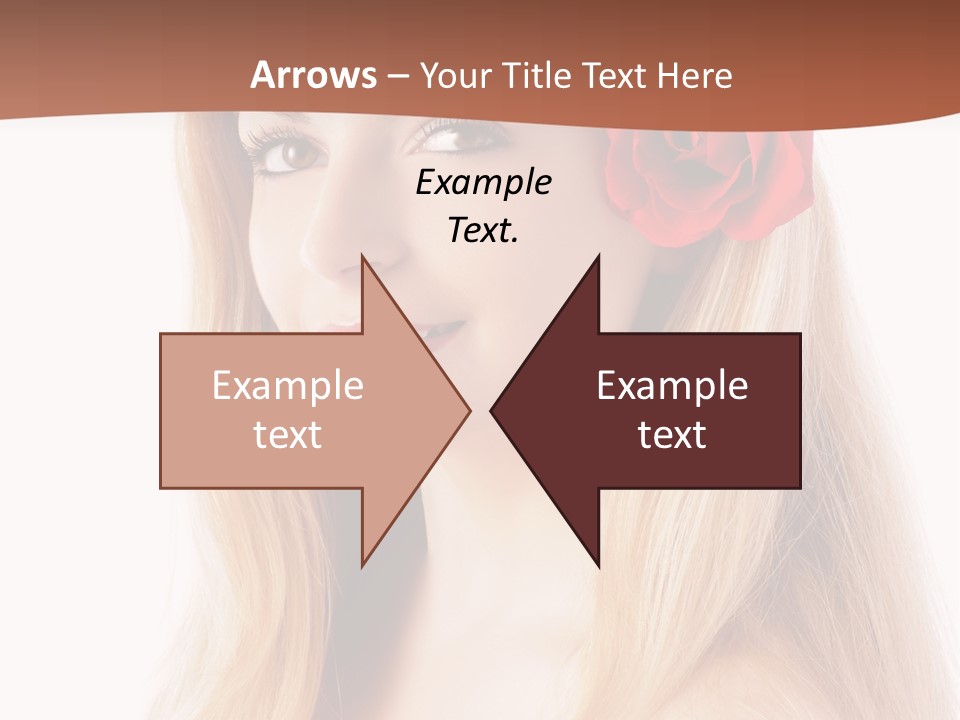 Blond Long Model PowerPoint Template