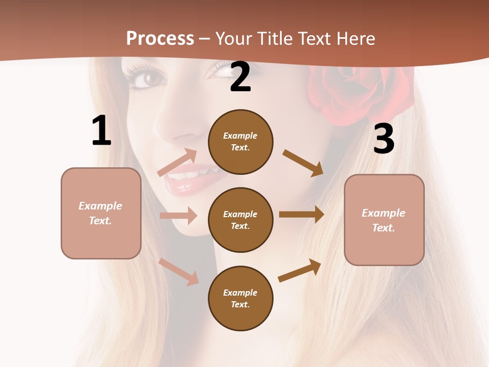 Blond Long Model PowerPoint Template