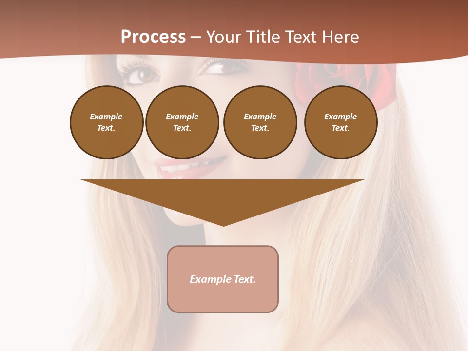 Blond Long Model PowerPoint Template