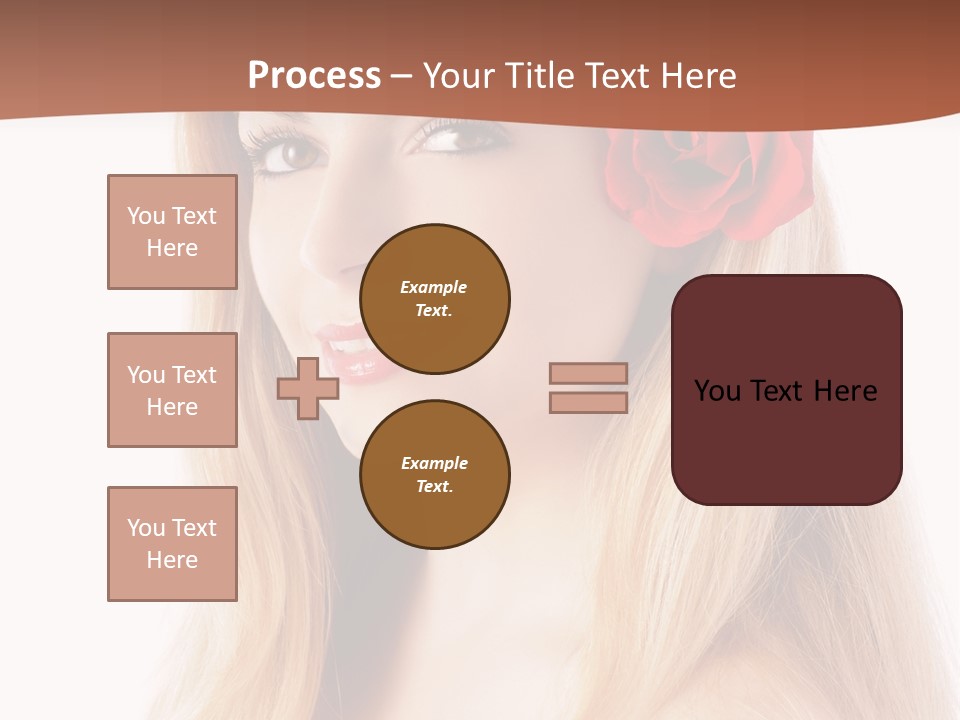 Blond Long Model PowerPoint Template