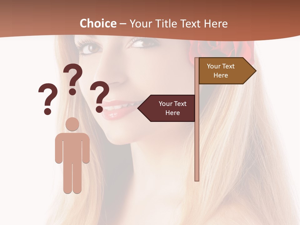 Blond Long Model PowerPoint Template